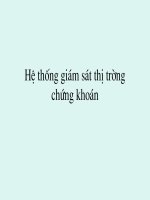 Hệ thống giám sát thị trường chứng khoán cơ bản