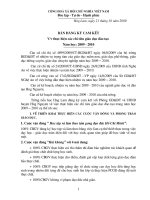 Báo cáo cam kết thực hiên NVNH 2009  2010