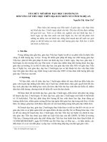 Tổ chức mô hình dạy học 2 buổingày đối với cấp tiểu học trên địa bàn miền núi tỉnh ngệ an