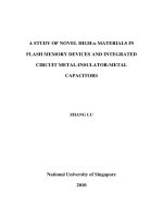 Application of high k dielectric to non volatile memory devices 