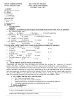 Dề cương Anh 8 HKII