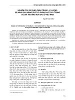Nghiên cứu sử dụng phân trung – vi lượng để nâng cao năng suất và phẩm chất của một số loại nông sản có giá trị hàng hoá cao ở Việt Nam