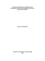 Studying the physics of design flow incorporating early information using a simulation model 