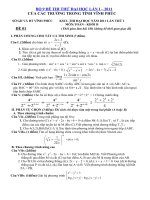 9 đề thi thử của các trường tỉnh Vĩnh Phúc