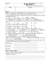 đề thi học kỳ 2 lịch sủ 7 chuẩn