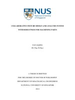 Collaborative fixture design and analysis system with robustness for machining parts 