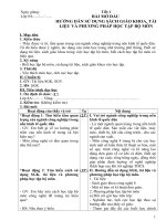 Bài giảng công nghệ 8 HKI