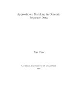 Approximate matching in genomic sequence data