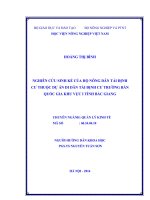 nghiên cứu sinh kế của hộ nông dân tái định cư thuộc dự án di dân tái định cư trường bắn quốc gia khu vực i tỉnh bắc giang
