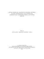 Applications of adaptive integral method in electromagnetic scattering by large scale composite media and finite arrays 
