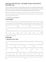 Cách học tốt môn hóa