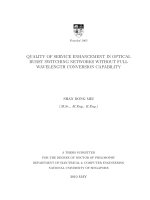 Quality of service enhancement in optical burst switching networks without full wavelength convension capability 