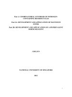 Part 1 development and application of hantzsch ester and hypervalent iodine reagent 