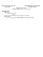 ĐỀ THI HỌC SINH GIỎI VĂN CẤP HUYỆN