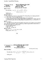 Tai lieu on thi vao 10:Nam hoc 2010 2011