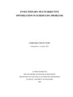 Evolutionary multi objective optimization in scheduling problems