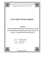 skkn Một số kinh nghiệm nhằm nâng cao chất lượng cho trẻ độ tuổi 24 36 tháng phát triển ngôn ngữ qua hoạt động “Làm quen với văn học” ở Trường mầm non Phương Trung II