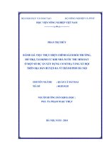 Đánh giá việc thực hiện chính sách bồi thường, hỗ trợ, tái định cư khi nhà nước thu hồi đất ở một số dự án xây dựng cơ sở hạ tầng xã hội trên địa bàn huyện ba vì, thành phố hà nội