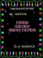 Từ ngữ về vật nuôi (luyện từ và câu)