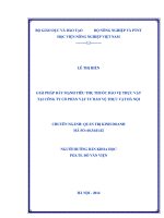 Giải pháp đẩy mạnh tiêu thụ thuốc bảo vệ thực vật tại công ty cổ phần vật tư bảo vệ thực vật hà nội