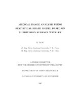 Medical image analysis using statistical shape model based on subdivision surface wavelet 