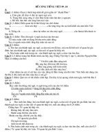 ĐỀ CƯƠNG LUYỆN THI TIẾNG VIỆT LỚP 5