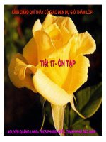 Dia 9  TIET 17 ON TAP Cung co khac sau ren ky nang