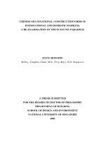Chinese multinational construction firms in international and domestic markets a re examination of the eclectic paradigm