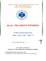 Đề tài filament winding