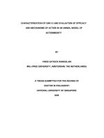 Characterization of CMX 13 and evaluation of efficacy and mechanisms of action in animal model of autoimmunity