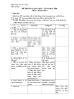 MT8 đề thi học kì II