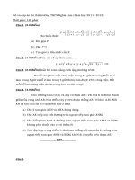 Đề và đáp án thi thử vào THPT môn toán năm học (2011  2012)