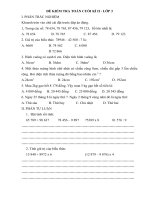 de KT toan cuoi ki II