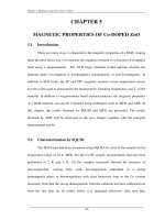 Growth and characterisation of cobalt doped zinc oxide 5 