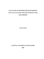 Evaluation of methods for measurement of facial fat in HIV infected patients with lipoatrophy