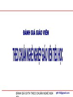 TẬP HUẤN CHUẨN NN GIÁO VIÊN TIỂU HỌC