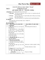 Chuyên đề dạy học theo trạm