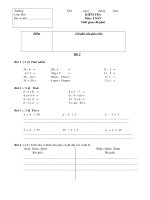 KIỂM TRA ĐỊNH KỲ, LỚP 2