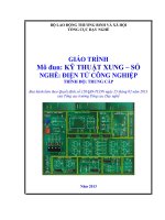 Giáo trình kỹ thuật xung số nghề điện tử công nghiệp trình độ trung cấp (tổng cục dạy nghề) 