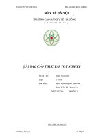 Đề tài Thực tập y sĩ tại Bệnh viện Đa khoa huyện Thanh Oai