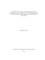 Fast solution to electromagnetic scattering by large scale complicated structures using adaptive integral method