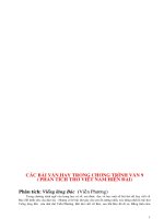 Những bài văn chọn lọc 9 