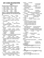 Bài tập tiếng anh lớp 12 (bài 4 SCHOOL EDUCATION SYSTEM)9 