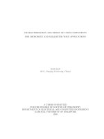 Characterization and design of CMOS components for microwave and millimeter wave applications