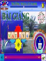 Tiết 22 Sự nở vì nhiệt của chất lỏng