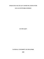 Enhancing multicast communications with data in work schemes