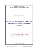 Nghiên cứu điều khiển hệ thống nối trục động cơ trong dây chuyền cán thép