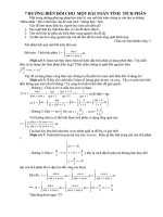 7 hướng biến đổi cho một bài tích phân