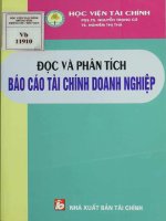 đọc và phân tích báo cáo tài chính doanh nghiệp