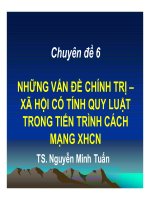 Những vấn đề chính trị xã hội có tính quy luật trong tiến trình cách mạng xhcn 